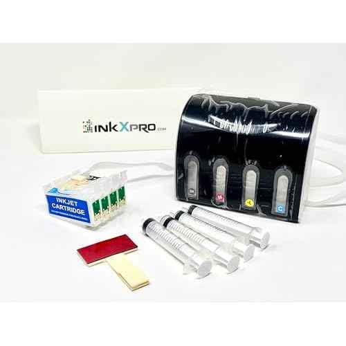INKXPRO Empty CISS Refill kit (T126/127 cartridges) for Workforce 545 645 845 630 3520 3540 7520 7510 7010 (Empty CISS)