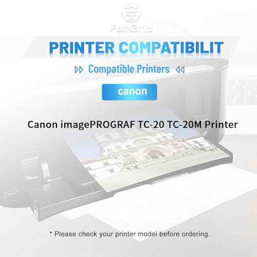 PFI050 Ink Canon PFI-050 Ink Refill Bottles, Works with Printer Models Canon PFI050 imagePROGRAF TA-20, TC-20M (4 Pack,BK/C/M/Y)