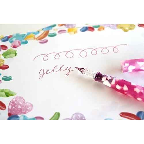 ÞÑà¤ûù? Teranishi Chemical Industry GLAAL-JR Guitar Glass Pen, Aurora, Long, with Cap, Jelly Red