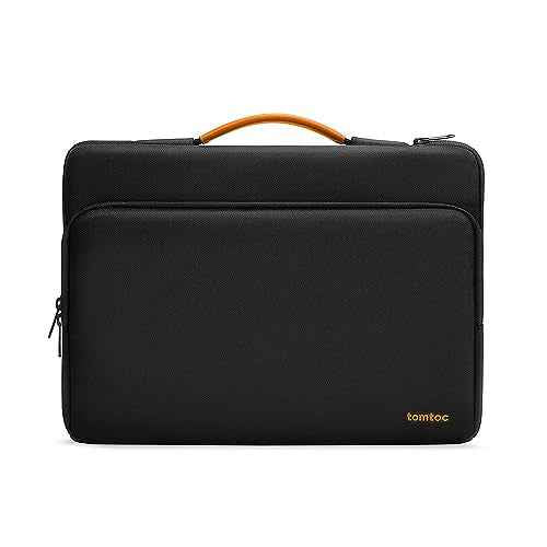 tomtoc 360 Protective Laptop Carrying Case compatible with 14-inch MacBook Pro M5/M4/M3/M2/M1 Pro/Max A3434 A3112 A3401 A3185 2025-2021, 12.9-13 Inch iPad Pro/Air, Water-Resistant Accessory Sleeve Bag