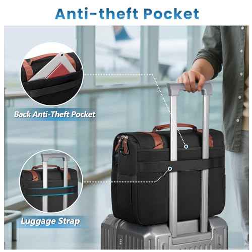 MATEIN Messenger Bag with USB Charging Port, 15.6 inch Laptop Bags Large Mens Briefcase with Shoulder Strap, Water Resistant Crossbody Satchel Work Computer Case for College Office Commuting, Black