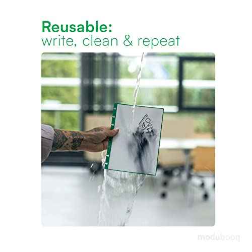 MODUBOOQ organizer, block - Modular Reusable Smart Notebook A5 - Notebook with Tabs & Discbound System - 40 modular pages with duratech3 technology - Washable and writes like paper