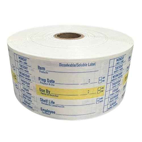 2x3 Dissolvable Food Labels, 1000 Label Stickers, Bottle Labels for Storage Bins, Sticker Labels for Food containers, (1000, Blue)