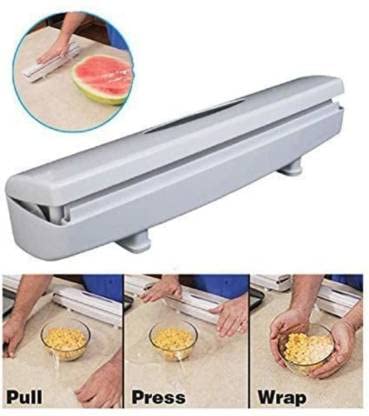 Wraptastic Food Wrap Dispenser Plastic Cutter Freshness Preservative