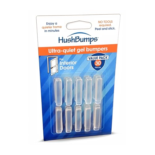 HushBumps Gel Door Bumpers 30 pcs for Interior Doors Noise Reduction