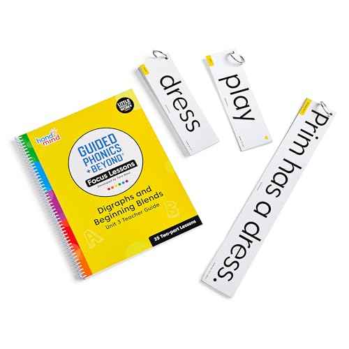 hand2mind Guided Phonics + Beyond Focus Lessons Unit 3 Teacher Guide, Science of Reading Classroom Materials, Kindergarten Homeschool Curriculum Supplies, Early Childhood Education Materials