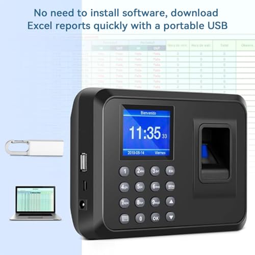 Fingerprint Time Clock for Employees Small Business - Biometric Attendance System