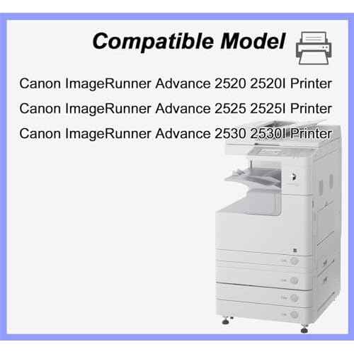 GPR-35 GPR35 Black Toner Cartridge Replacement for Canon GPR-35 2785B003AA Toner Compatible for Canon ImageRunner Advance 2520 2520I 2525 2525I 2530 2530I Printer