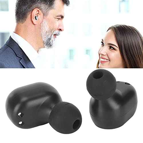 Translator Earbuds, 144 Languages, HiFi Stereo, Translation Earphone with Digital Display Flashlight (Black)