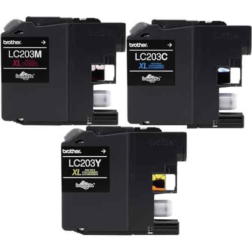Brother LC-203 High Yield Ink Cartridge Set Colors Only (CMY)