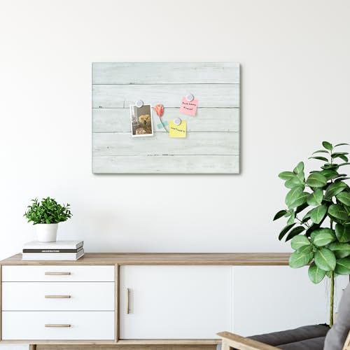 Wooden Planks Print Magnetic Surface Dry Erase Board, 30 x 20 inches Decorative White Board for Wall with Design, Frameless Dry Erase Board for Wall£¨Plank,5075,1pc£©