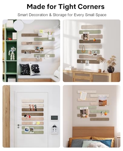Linen Dusk Small Cork Bulletin Board Tiles for Wall Decor & Office Organization