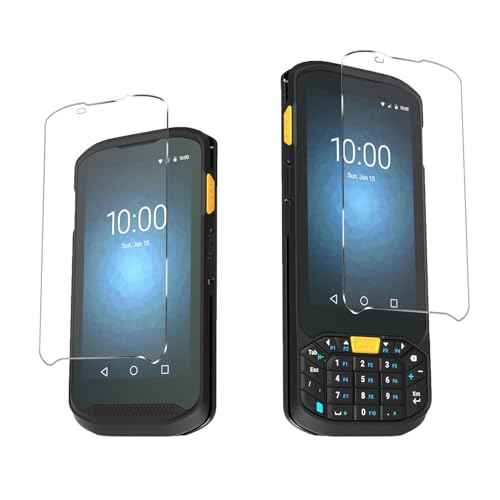 TC20 Tempered Glass Screen Protector for Zebra Symbol TC20 TC25 TC200J Barcode Scanner Handheld Mobile Computer, 4.3 Inch Display Protective Film, 9H Hardness Edge Protection (3Pcs)