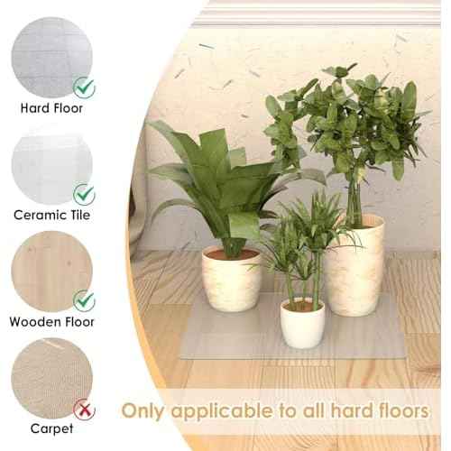 Chair Mat for Hardwood Floor Rectangles 28" x 30", Small Desk Floor Protector Chair Mats for Chairs, Clear Office Chair Mat for Low Pile and Hardwood Floor,Small Chair mat