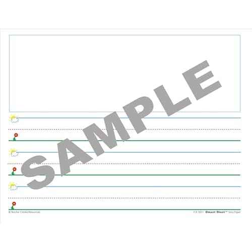 Teacher Created Resources 76511 Smart Start K-1 Story Paper: 100 sheets, White