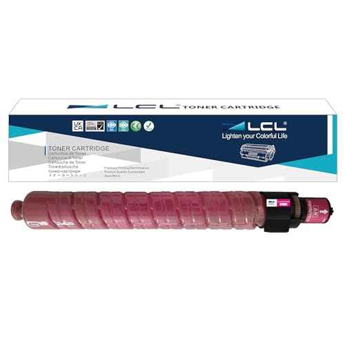 LCL Compatible Toner Cartridge Replacement for Ricoh 888638 MP C2000 MP C2500 MP C3000 DSC525 DSC530 LD425C LD430C C2525 C3030 Aficio MP C2000 MP C2500 MP C3000 (1-Pack Magenta)