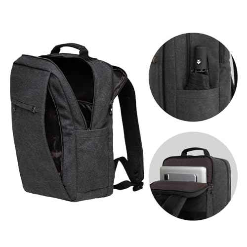 KAUKKO Large Travel Backpack Set -17.8L Multifunctional Backpack with 15.6-Inch Laptop Compartment, Durable Design, 26.6L Waterproof Carry-on Bag, Flight Approved BLACK