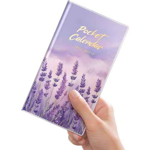 Pocket Calendar 2026-2027 for Purse,Small Pocket Planner 2026-2027 for Purse 3.5¡¿6.5In,24 Month Organizer from Jan 2026- December 2027 Mini Planner with Pvc Cover for Organizing & Planning