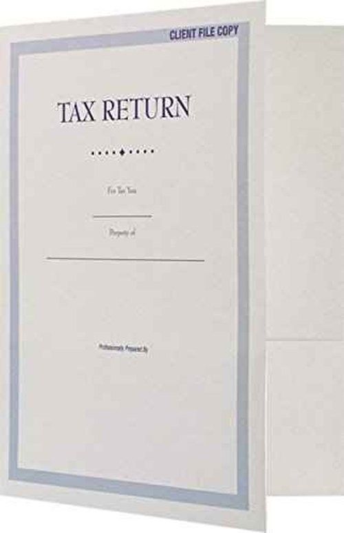 LUXPaper 9" x 12" Presentation Folders | Two Pocket | Natural | 80lb. Cover | 25 Qty