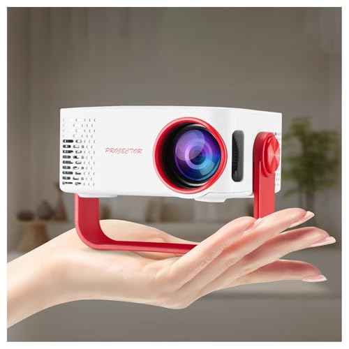 Mini Projector, Portable Projector Upgraded Full HD 1080P Resolution, Smart Movie Projector with WiFi,180¡Æ Rotatable Stand, Compatible with iOS/Android/Windows/USB/HDMI