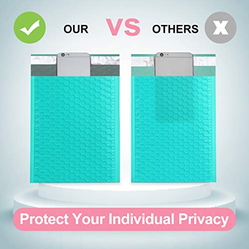UCGOU Teal Bubble Mailers 10.5x16 Inches - 25 Pack Padded Shipping Envelopes