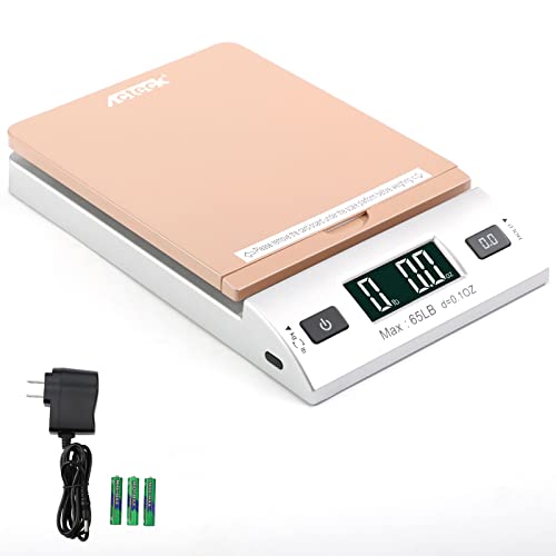 ACTECK A-CK65GS 65LB Gold Digital Shipping Scale 0.1OZ Accuracy Postal Mail
