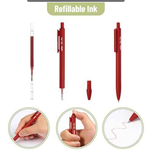 Mr. Pen- Bible Highlighters and Pens, 12 Pack, Earthy Colors No Bleed, Aesthetic Gel Pens, Cute