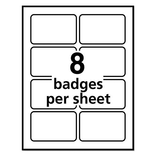Avery 5395 Name Badges 2-1/3 x 3-3/8 in 400/Box Self-Adhesive