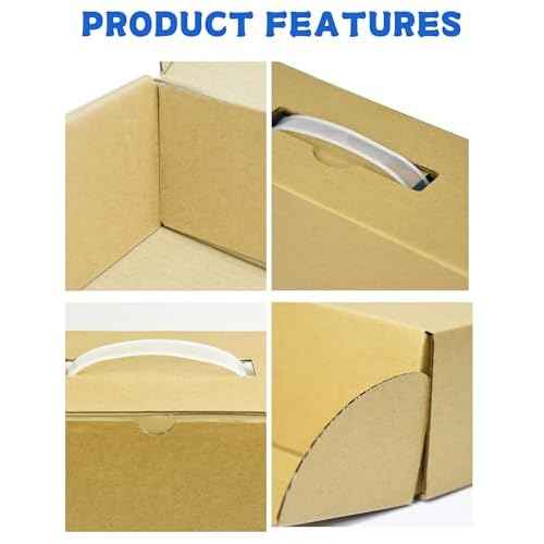 Laptop Shipping Box with Protection Foam for up to 17 Inches Notebook, Cardboard Laptop Box for Shipping, Secure Mailing Boxes