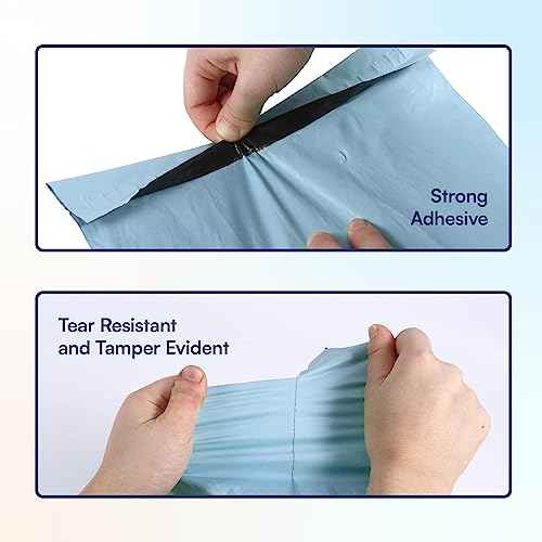 100 Count, 12x15.5 inch 100% Recycled Poly Mailers Eco Friendly Packaging Envelopes Supplies Mailing Bags 2.5 Mil Thick - SMART Mailer