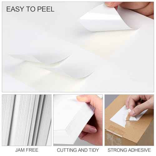 [500 Sheets 5000 Pcs] 10-UP 2''x4'' Shipping Labels for Laser & Inkjet Printers, 2" x 4" Mailing Stickers, 10 Pcs Per Page Shipping Labels,8.5"¡¿11" White 500 Sheets for Printer