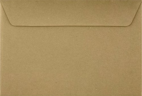 LUXPaper 6x9 Booklet Envelopes 50 Qty Brown Recycled Paper Shipping Supplies