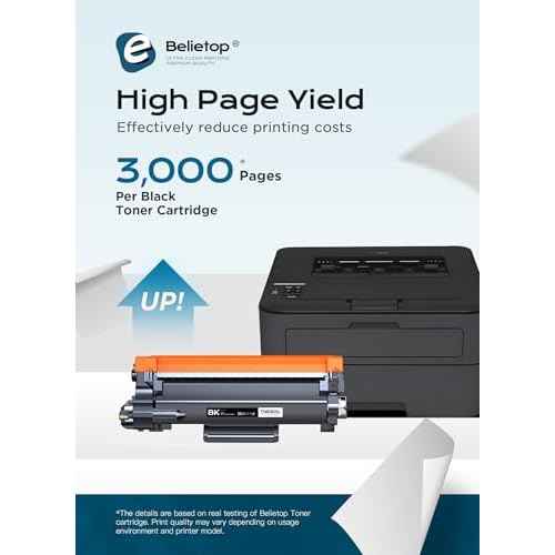 TN-830XL TN830XL Black High Yield Toner Cartridge with CHIP Replacement for Brother TN830XL 830XL Works for Brother DCP-L2640DW HL-L2460DW MFC-L2820DW HL-L2400D HL-L2405W HL-L2865DW Printers(1 Pack)