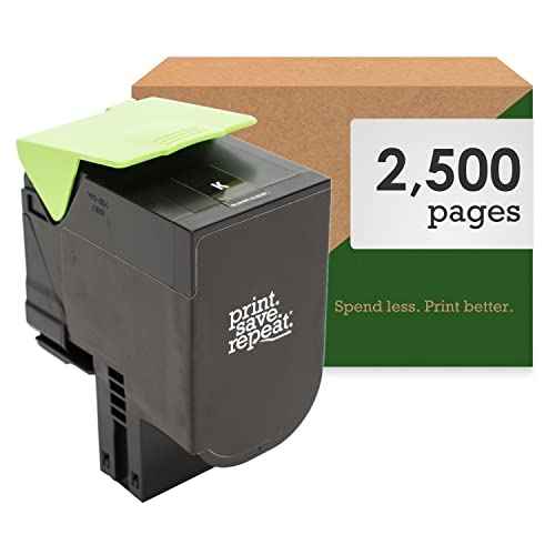 Print.Save.Repeat. Lexmark 801SK Black Remanufactured Toner Cartridge for CX310, CX410, CX510 Laser Printer [2,500 Pages]