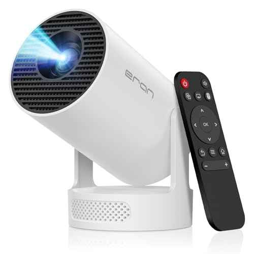 Mini Portable Projector with 4K Support, Bluetooth 5.4 WIFI6, 5watt Sound Base Speaker, 160 ANSI, Android 11, 210¡Æ Rotation , Auto Keystone Correction Video Projector HY300 ULTRA