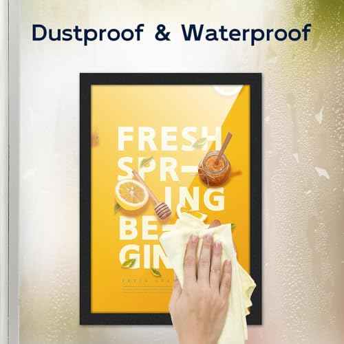 20 Pcs Magnetic Sign Holder 8.5 x 11'' Letter Magnetic Picture Frame Adhesive Frames for Walls Display Window,Door Display Frame and Magnetic for Refrigerator