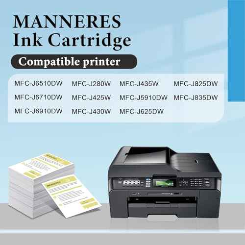 LC75 Ink Cartridges (2BK/C/M/Y 5-Pack) Compatible for Brother LC75BK LC75XL Ink Replacement for Brother LC-75 LC71 LC79 XL Ink Cartridges Work for MFC-J6510DW MFC-J6710DW MFC-J6910DW MFC-J280W Printer