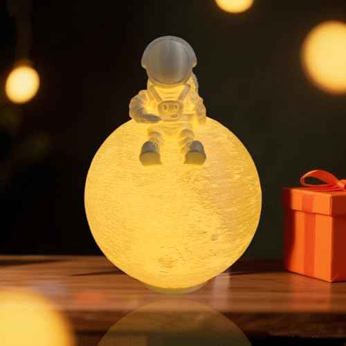 Space ?Galaxy Lamp - USB Plug-in Night Light, Portable Moon Light for Bedroom Decor | 3D Galaxy Theme, Warm White Glow?