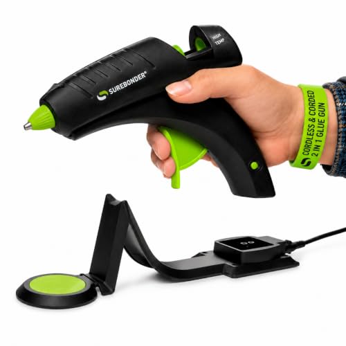Surebonder Cordless Hot Glue Gun - High Temperature, Full Size, 60W, Specialty Series CL-800F