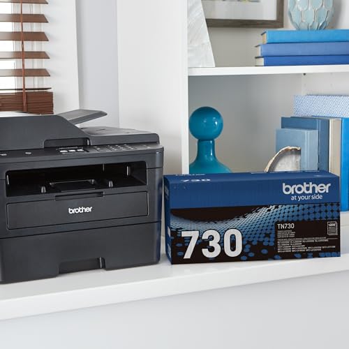 Brother TN-730 Standard Yield Black Toner Cartridge - Pack of 1 for Brother Laser Printers