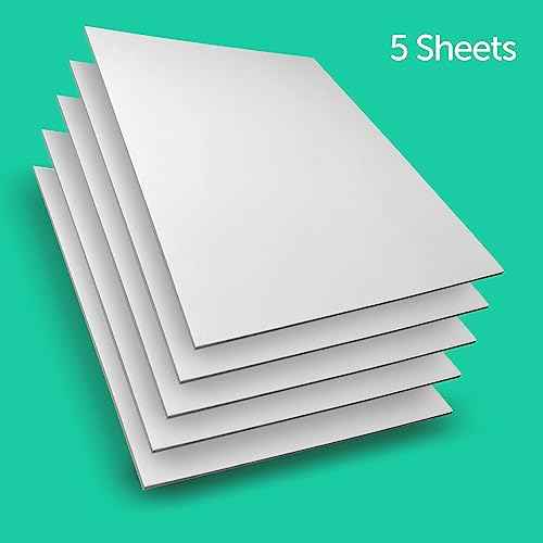 Flipside Products 16" x 20" White Foam Board, Arts and Crafts, 3/16" Thick, Presentations, Signboards, Backing Board, Display, Pack of 5