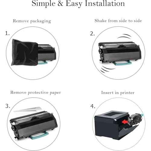 Cartlee Compatible Toner Cartridge Replacement for Lexmark E260 E260d E260dn E360 E360d E360dn E360dt E360dtn E460 E460d E460dn E460dtw E460dtn E460dw E462 E462dtn Laser Printers - 1 BK