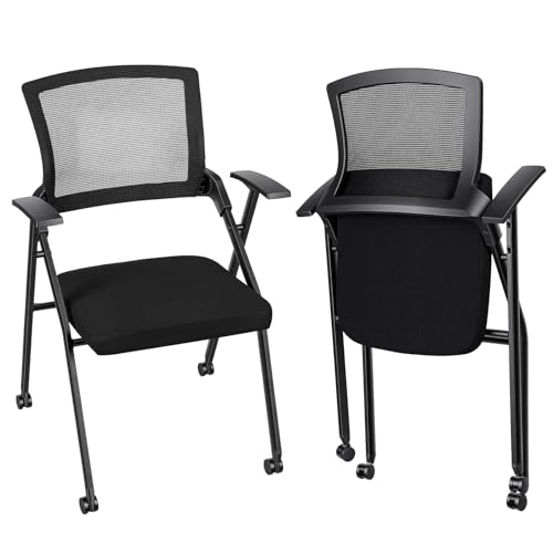 Tacarlha Ergonomic Folding Office Chair with Mesh Back, Armrest & Wheels (Oversized / 1)