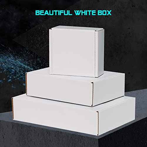 100 Pack 4x4x2 Small White Shipping Boxes - Corrugated Cardboard Mailer for Packaging, Mailing, Moving, Gifts - Eco-Friendly and Recyclable - Manufacturer Direct