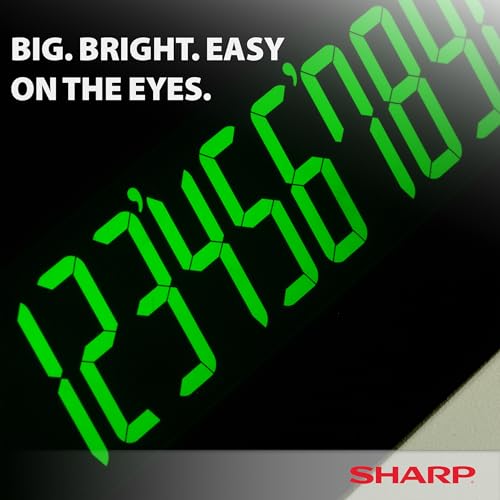 Sharp EL-1197PIII Heavy Duty Color Printing Calculator - White
