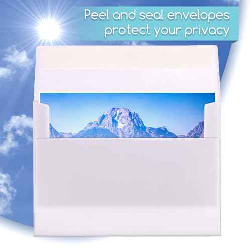 A6 Envelopes Self Seal 500 Pack - 4.75x6.5 White Invitation Envelopes Bulk for 4x6 Postcard, Wedding, RSVP, Thank You Notes, Announcements, Greeting Cards, Photos