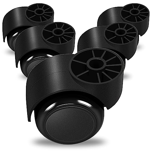 MDZDN 2 Inch Black Silent Office Chair Wheels Replacement - 11mm Stemless Casters, 5PCS/Pack (Variation 0-001)