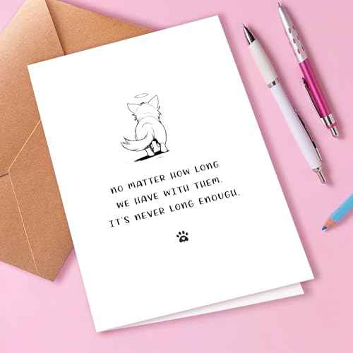 Dog Sympathy Card, Dog Bereavement Card, Heartfelt Condolence Card for Pet¡®s Owner to Express Condolences and support
