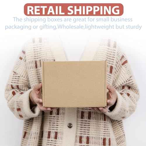 Mat Board Center, 8x6x3 Shipping Brown Boxes, Small Corrugated Cardboard Box, Business Mailer, Gifts Mailing, T-Shirt, Kraft Paper 26 Pack