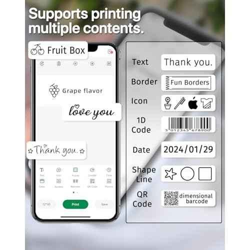 iEager Label Maker Tape, 12mm x 40mm, White Thermal Sticker for Label Maker Machine, Household Storage Labels, Self-Adhesive Stickers, Set of 3